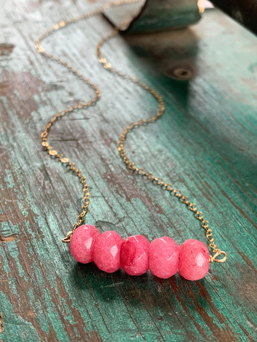 Ava Necklace - Hot Pink – Jennifer King Designs