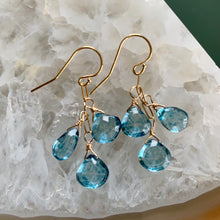 Gem Trio Earrings | London Blue