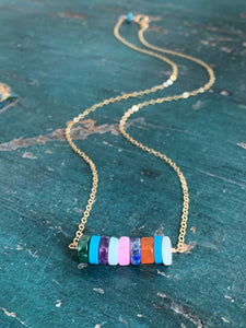 Ava Necklace - Multi Stone
