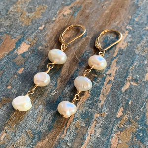 Pearl Trio Earrings