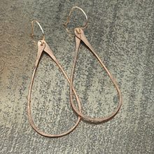 Hammered Teardrop Earrings