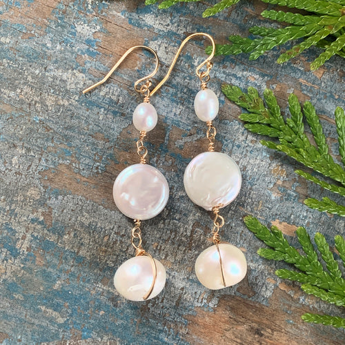 Pearl Trio Earrings