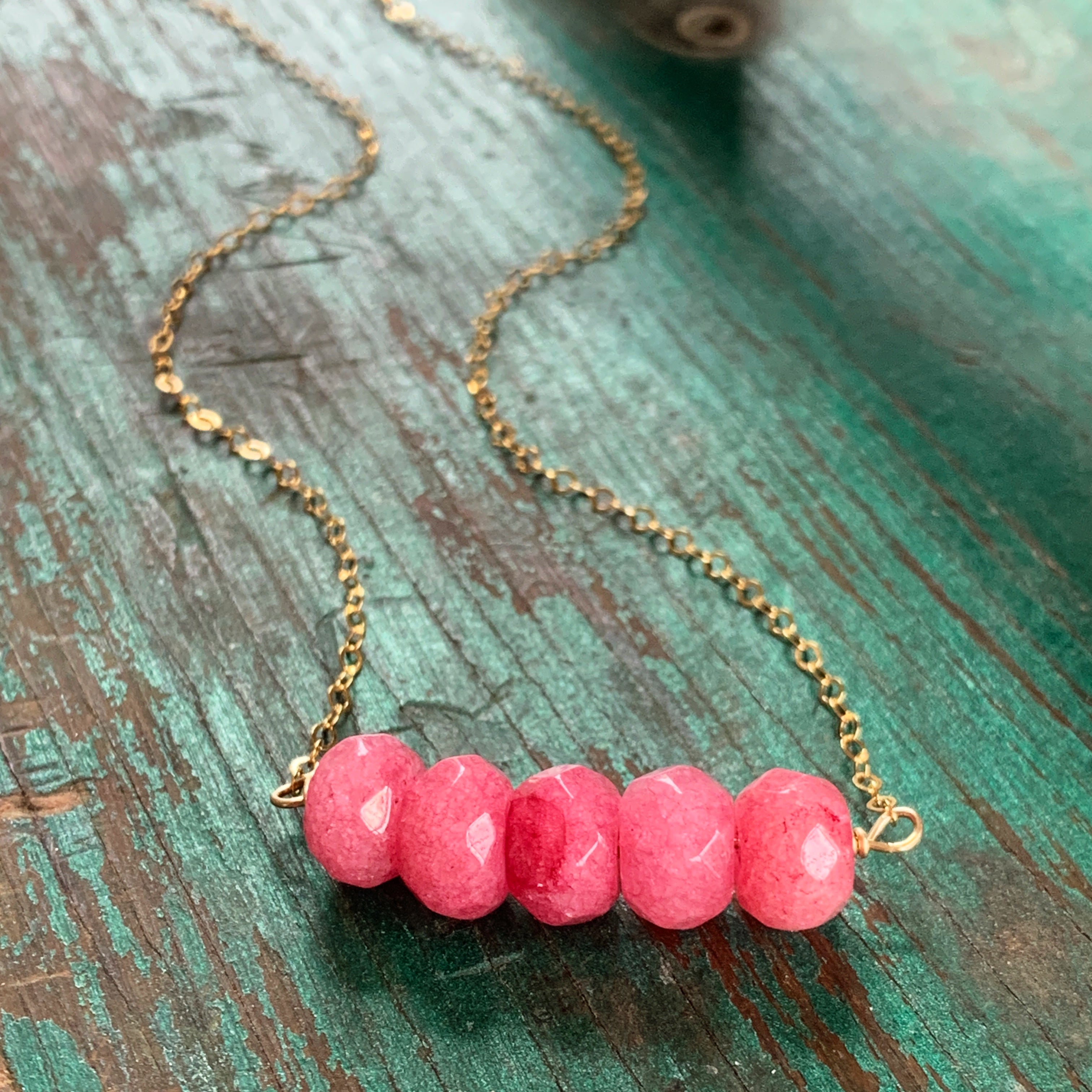 Ava Necklace - Hot Pink – Jennifer King Designs