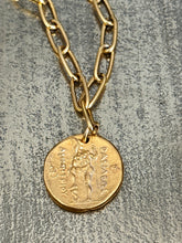Coin Necklace | Paperclip Chain