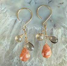 Gem Trio Earrings | Sunstone