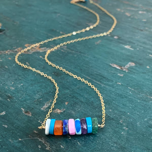 Ava Necklace - Multi Stone