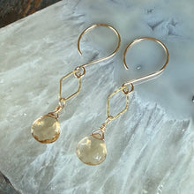 Champagne Quartz Earrings