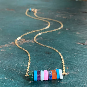 Ava Necklace - Multi Stone