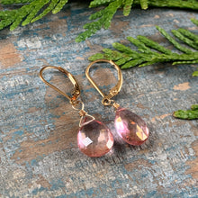 Pink Quartz Earrings