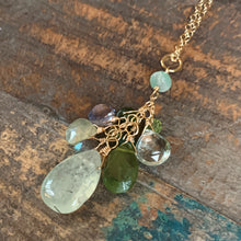 Cascades Necklace | Green Multi Gemstones