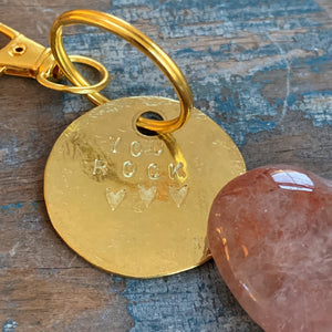 “You Rock” Keychain and Stone Heart