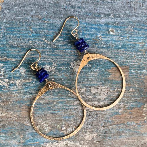 Nina Earrings | Lapis
