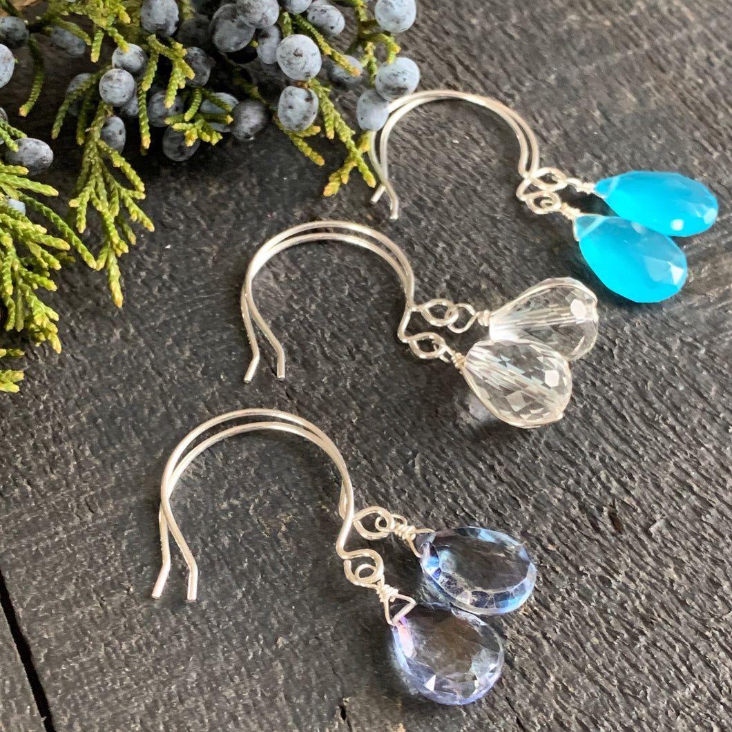 Sterling Silver Gemstone Earrings