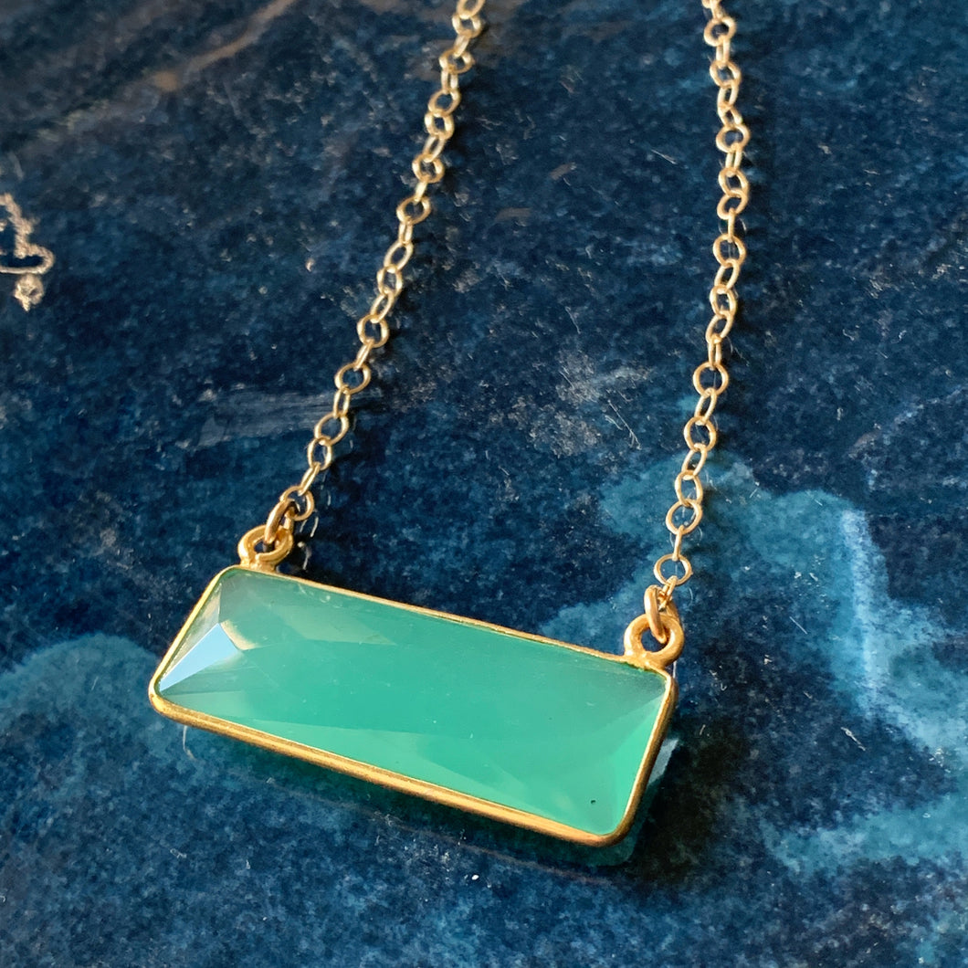 Window Necklace / Aqua