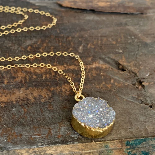 Druzy Necklace / Round