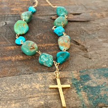 Turquoise Cross Necklace