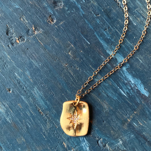 CZ Starburst Necklace