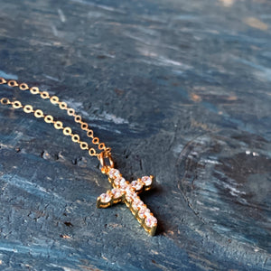 CZ Cross Necklace