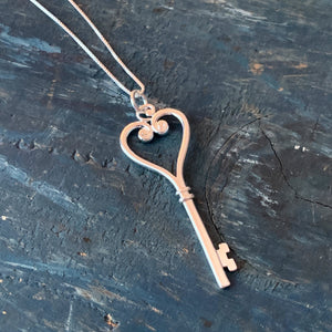 Heart Key Necklace