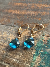 Gem Drop Earrings / London Blue