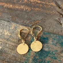 Golden Disk Earrings