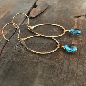 Sophia Earrings / Blue