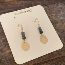 Quest Earrings / Teardrop • Grey