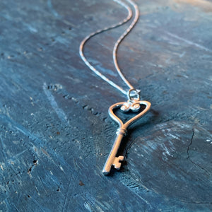 Heart Key Necklace