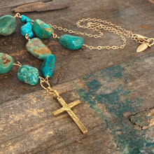 Turquoise Cross Necklace