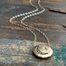 Moon and Star Necklace