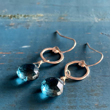 Sarina Earrings / Silver + Blue