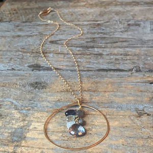Cali Necklace / Circle Blues