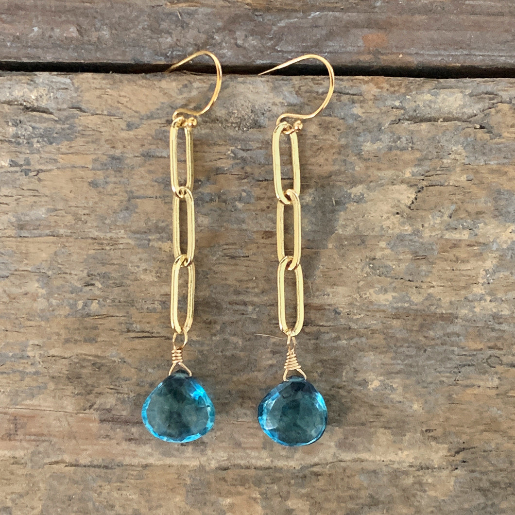 Maria Earrings/ London Blue