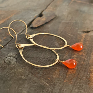 Sophia Earrings / Orange