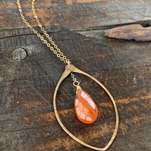 Eden Necklace/ Leaf- Orange