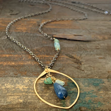 Capri Necklace Gunmetal/Blue