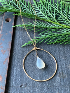 Eden Necklace / White Chalcedony