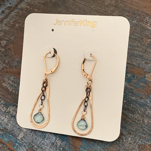Mini Mirage Earrings / Green