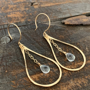 Mirage Earrings / Clear Quartz