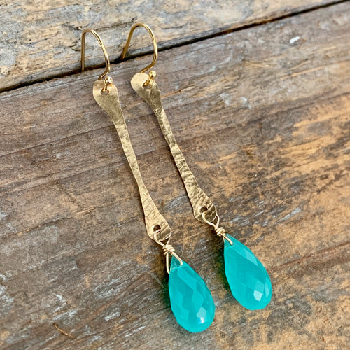 Verona Earrings / Aqua