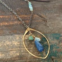 Capri Necklace Gunmetal/Blue