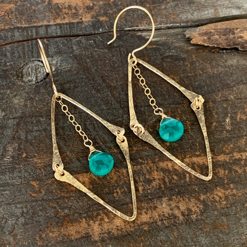 Florence Earrings / Green
