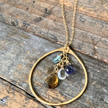 Cali Necklace / Circle Whiskey Quartz