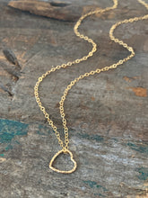 Heart Necklace - Small / Sparkle