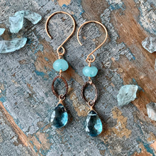 Laine Earrings - Aqua