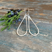 Silver Teardrop Earrings - Small