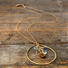 Cali Necklace / Circle Whiskey Quartz
