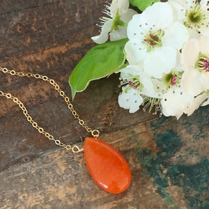 Allie Necklace / Orange