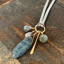 Dakota Necklace / Silver+Blue