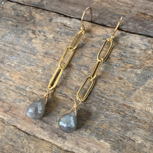 Maria Earrings/ Grey